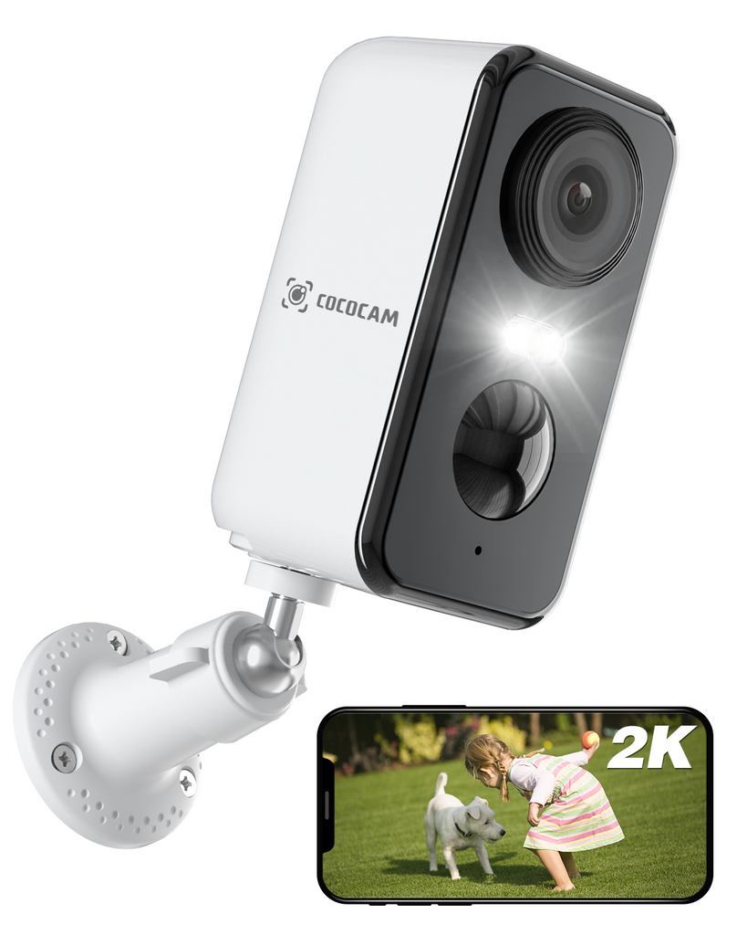 COCOCAM 2K 3MP Überwachungskamera Aussen WLAN mit Solarpanel, 5200mAh COCOCAM 2K 3MP Überwachungskamera Aussen WLAN mit Solarpanel, 5200mAh