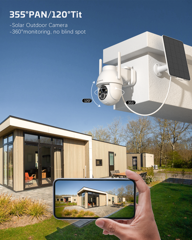 2.4GHz Wi-Fi Solar Camera Outdoor Wireless 2K PTZ Security Cameras 2.4GHz Wi-Fi Solar Camera Outdoor Wireless 2K PTZ Security Cameras