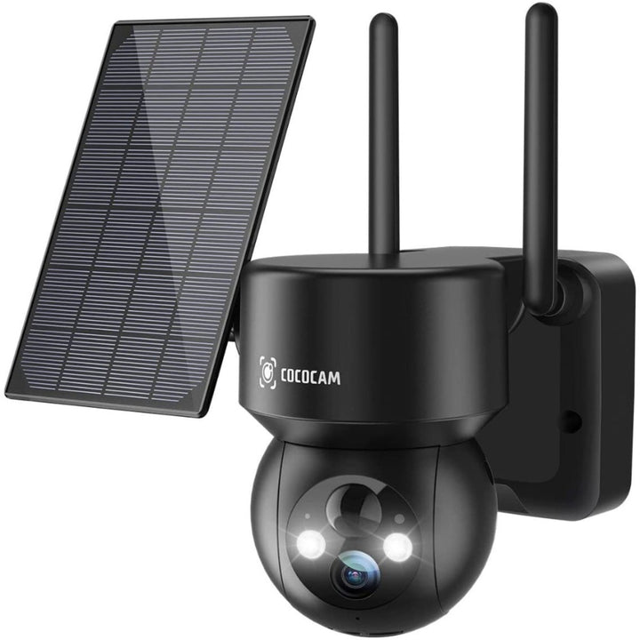 COCOCAM 8W Pannello Solare Per Telecamera Batteria, Compatibile Con Telecamere Batteria DC 5 V Con Interfaccia Di Tipo C, Staffa Di Montaggio Regolabile, Impermeabile IP66
