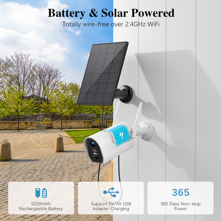 COCOCAM Solar Battery ソーラー防犯カメラ Amazon.co.jp: COCOCAM 24時間365日録画防犯カメラ 屋外 ソーラー AOV